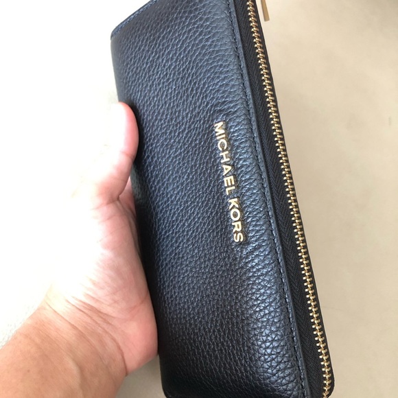 Micheal Kors Jet Set Continental Wallet leather black - Picture 5 of 12